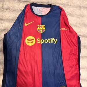 FC Barcelona Nike Home Jersey with Spotify Logo - Red & Navy